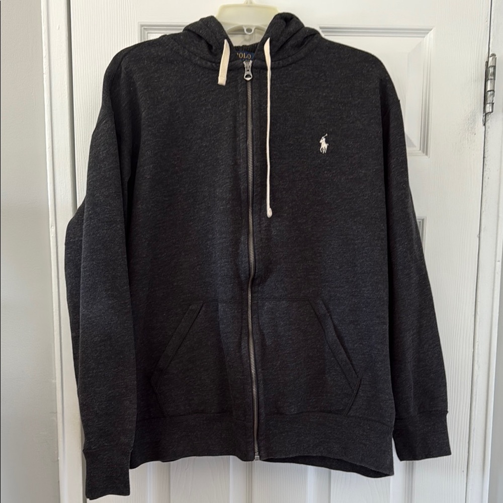 Men's Polo Ralph Lauren Charcoal Grey Hoodie